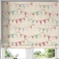 Bunting Made to Measure Roman Blind Pink