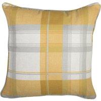 Fusion Balmoral Check Filled Cushion 43cm x 43cm Ochre