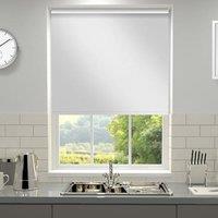 Plain PVC Made to Measure Blackout Roller Blind White