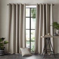 Aldbury Ready Made Eyelet Curtains Pewter