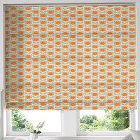 Orla Kiely Ditsy Cyclamen Made to Measure Roman Blind Orange