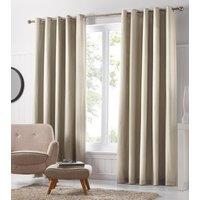 Freya Ready Made Eyelet Curtains Natural