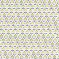 Clarke & Clarke Fleur Fabric Chartreuse Charcoal