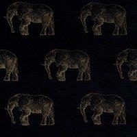 Elephant Fabric Noir