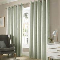 Monaco Ready Made Blackout Eyelet Curtains Sage