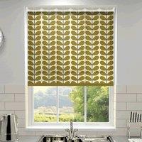 Orla Kiely Two Colour Stem Made to Measure Roller Blind Olive