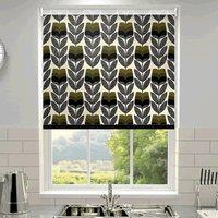 Orla Kiely Rosebud Made to Measure Blackout Roller Blind Moss