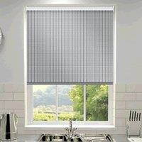 Orla Kiely Tiny Stem Made to Measure Blackout Roller Blind Cool Grey