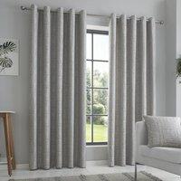 Lowe Ready Made Eyelet Curtains Charcoal