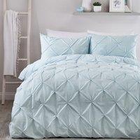 Serene Lara Duvet Cover Bedding Set Duckegg