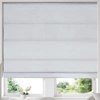 Cotton Panama Made to Measure Roman Blind White