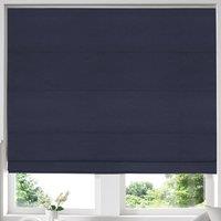 Cotton Panama Made to Measure Roman Blind Navy