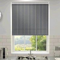 Orla Kiely Linear Stem Made to Measure Roller Blind Cool Grey