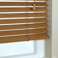 50mm Elementi Wooden Venetian Made To Measure Blind Tuscan Oak