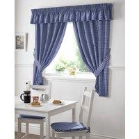 Gingham Value Curtains Blue