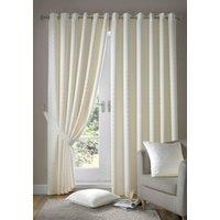 Madison Lined Ready Made Eyelet Curtains Cream