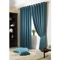 Madison Lined Ready Made Eyelet Curtains Teal