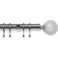 Crash 28mm Curtain Poles Chrome