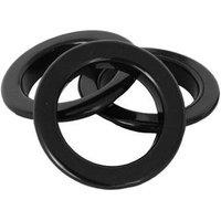 Black Eyelet Rings Black