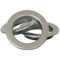 Eyelet Rings Matt Chrome/Silver