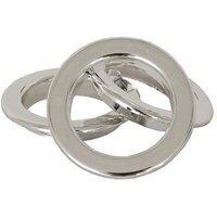 Shiny Chrome Eyelet Rings Shiny Chrome