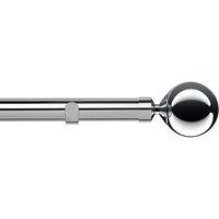 Sphere 28mm Eyelet Curtain Pole Chrome
