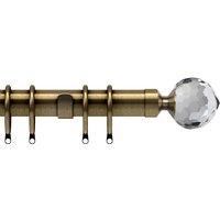 28mm Bella Curtain Pole Antique Brass