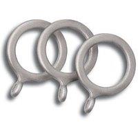 County/ Crown 19mm Metal Pole Rings (pvc) Silver