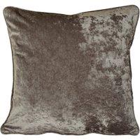 Velvet Filled Cushion 45cm x 45cm Mocha