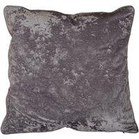 Velvet Filled Cushion 50cm x 50cm Silver