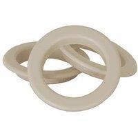 White Eyelet Rings White