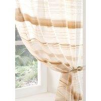 Metropole Ready Made Single Voile Curtain Beige