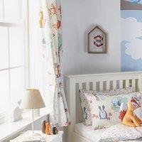 Little Furn Woodland Lined 66x72 Ready Made Pencil Pleat Curtains Multi