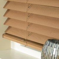 50mm Basswood Wooden Venetian Made To Measure Blind Pecan