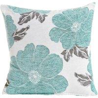 Poppy Chenille Filled Cushion 45cm x 45cm Blue