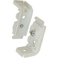 Fineline Curtain Track Supports White