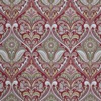 Hidcote Curtain Fabric Claret