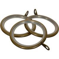 28mm Nikola Lined Ring (Pk 8) Antique Brass