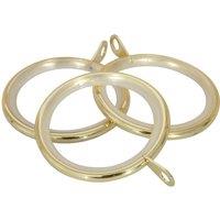 28mm Nikola Lined Ring (Pk 8) Bright Brass