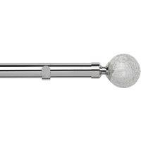 Crash 28mm Eyelet Curtain Pole Chrome