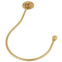 Hook Holdback Satin Brass