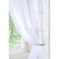 Trio Ready Made Single Voile Curtain Silver