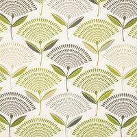Dandelion Curtain Fabric Eucalyptus