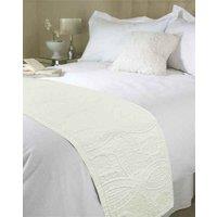 Embossed Parisienne Bed Runner Marshmellow