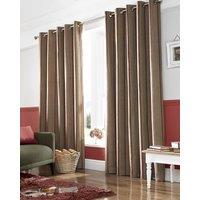 Downton Ready Made Eyelet Curtains Rouge