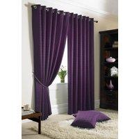 Madison Lined Ready Made Eyelet Curtains Purple