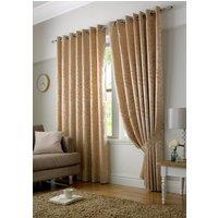 Tivoli Ready Made Eyelet Curtains Latte
