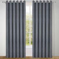 Treebark Ready Made Eyelet Curtains Slate