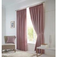 Fusion Dijon Blackout Ready Made Pencil Pleat Curtains Blush