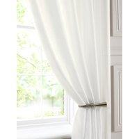 Chatsworth Double Width Ready Made Single Voile Curtain Cream